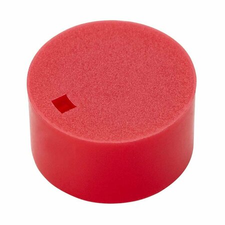 GLOBE SCIENTIFIC Cap Insert for Cryogenic Vials with O-Ring Seal, Red, 500PK 3033-CIR
